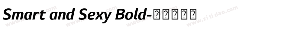 Smart and Sexy Bold字体转换
